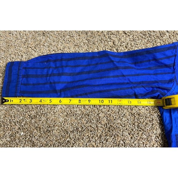 Boy's Medium 12/14 Retro Long Sleeve Blue Button Down Shirt Tomorrow Generation - Picture 7 of 15